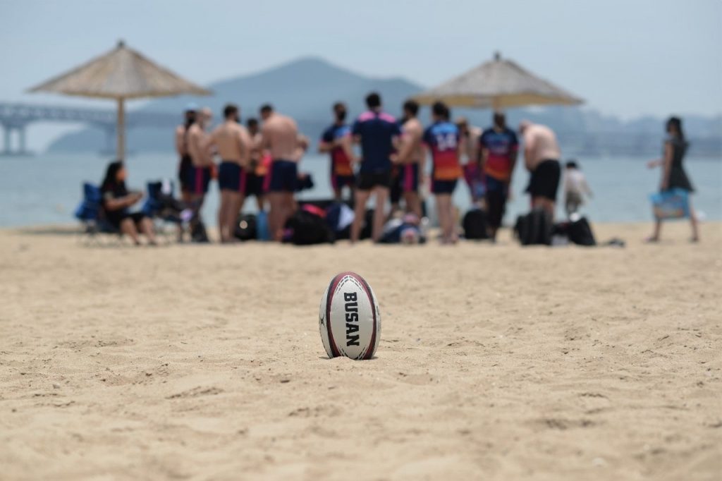 Busan Rugby Club on Gwanan Beach